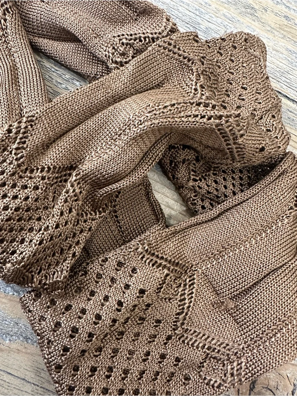 RL PURPLE LABEL fingerless knit gloves